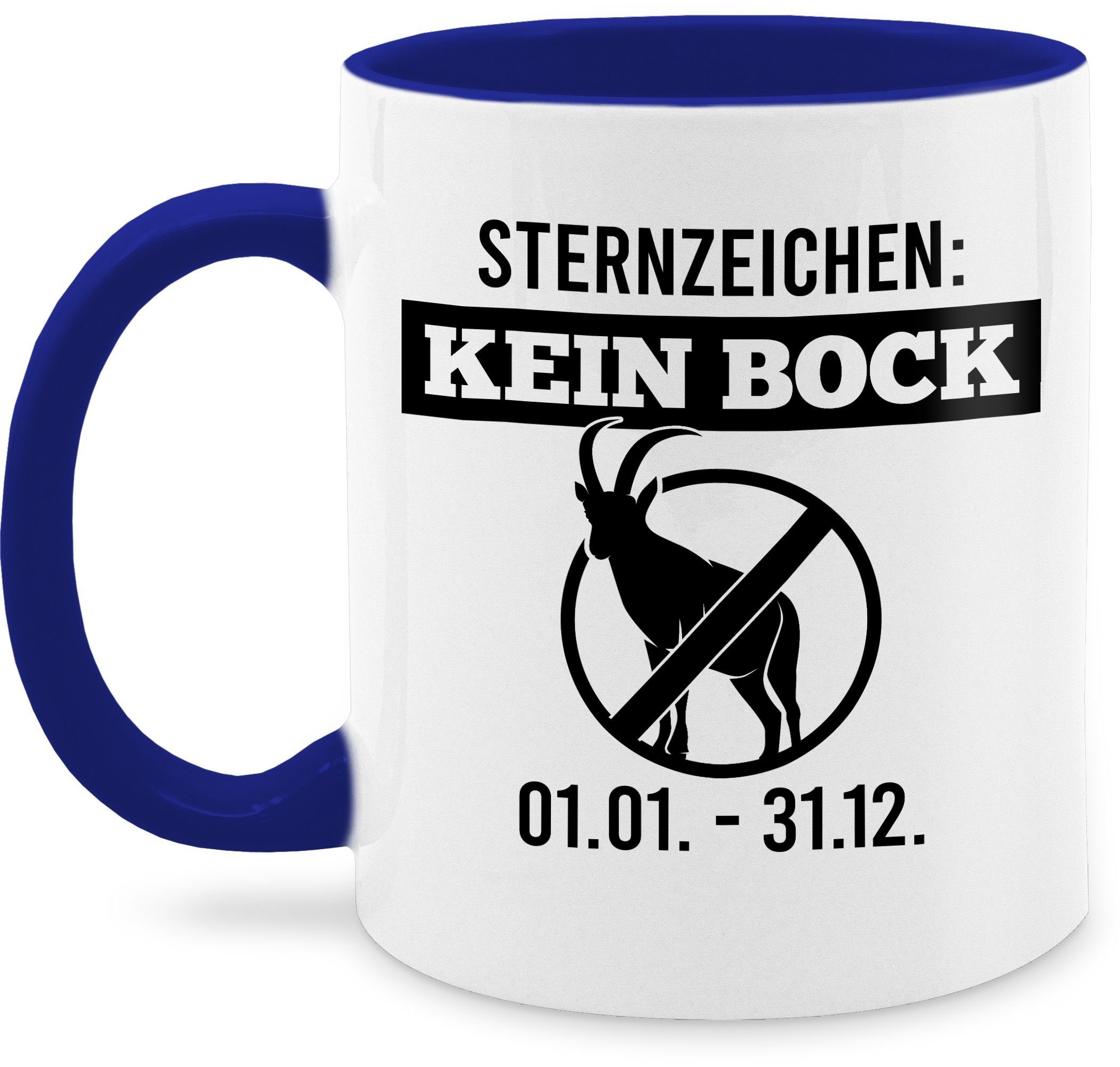 Shirtracer Tasse »Sternzeichen Keinbock schwarz Kaffeetasse mit